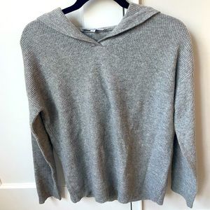 The Cashmere Project 100% Cashmere Gray Sweatshirt Hoodie